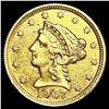 Image 1 : 1907 $2.50 Gold Quarter Eagle UNCIRCULATED