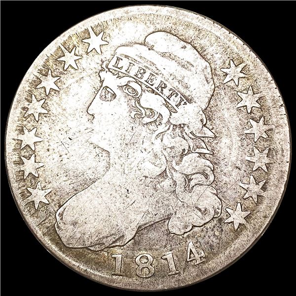 1814 Capped Bust Half Dollar NICELY CIRCULATED