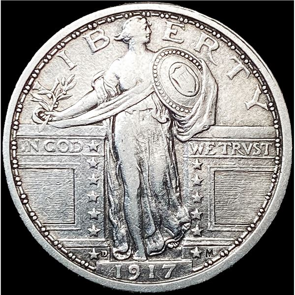 1917-D Standing Liberty Quarter NEARLY UNCIRCULATE