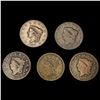 Image 1 : [5] Large Cents [1817, 1826, 1835, 1837, 1851] NIC