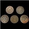 Image 2 : [5] Large Cents [1817, 1826, 1835, 1837, 1851] NIC