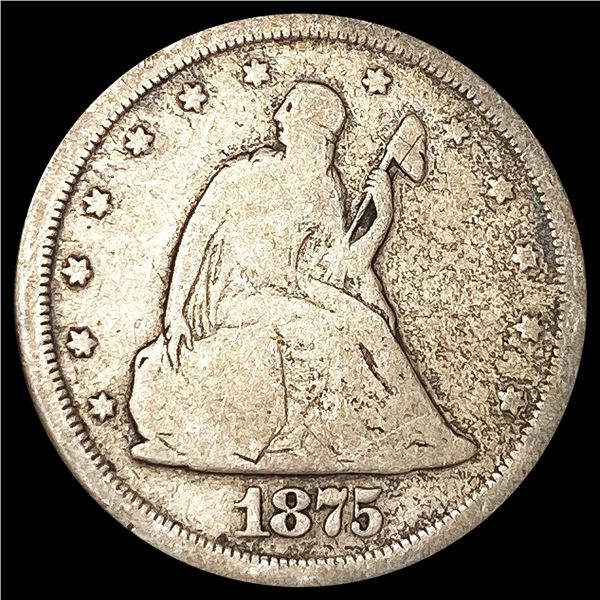 1875-S Twenty Cent Piece NICELY CIRCULATED