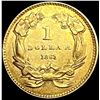 Image 2 : 1861 Rare Gold Dollar UNCIRCULATED