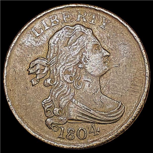 1804 Draped Bust Half Cent NEARLY UNCIRCULATED