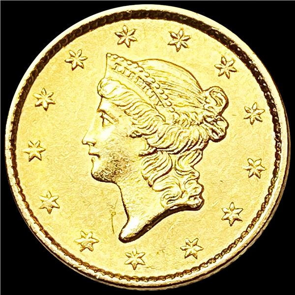 1853 Rare Gold Dollar CHOICE BU