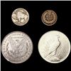 Image 2 : (4) Varied US Coinage (1864, 1918-D, 1921, 1923)