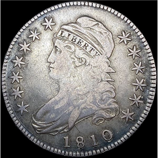 1810 Capped Bust Half Dollar NEARLY UNCIRCULATED