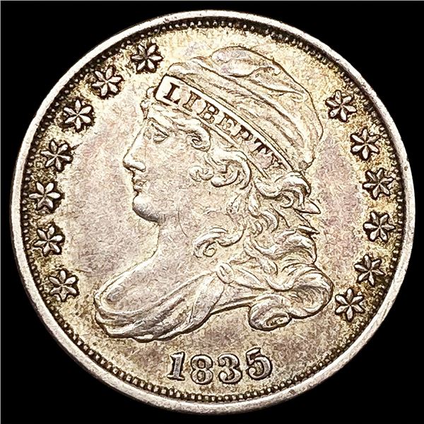 1836 Capped Bust Dime NEARLY UNCIRCULATED