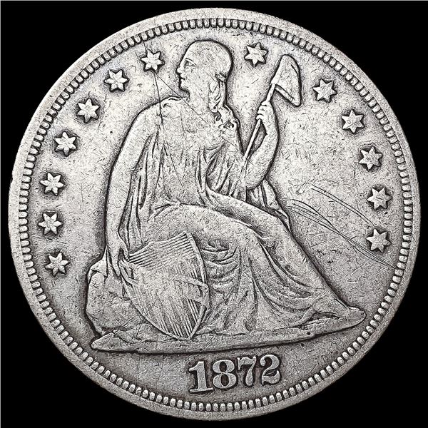 1872 Silver Trade Dollar NICELY CIRCULATED