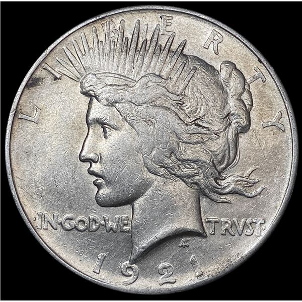 1921 Silver Peace Dollar NEARLY UNCIRCULATED