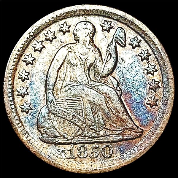 1850-O Seated Liberty Half Dime NEARLY UNCIRCULATE