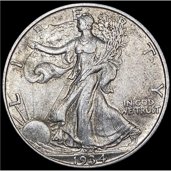 1934-S Walking Liberty Half Dollar CLOSELY UNCIRCU