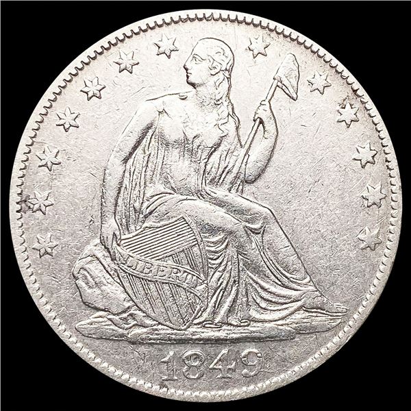 1849-O Seated Liberty Half Dollar CLOSELY UNCIRCUL