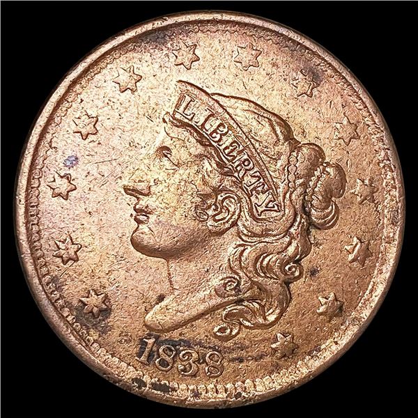 1838 Large Cent CLOSELY UNCIRCULATED