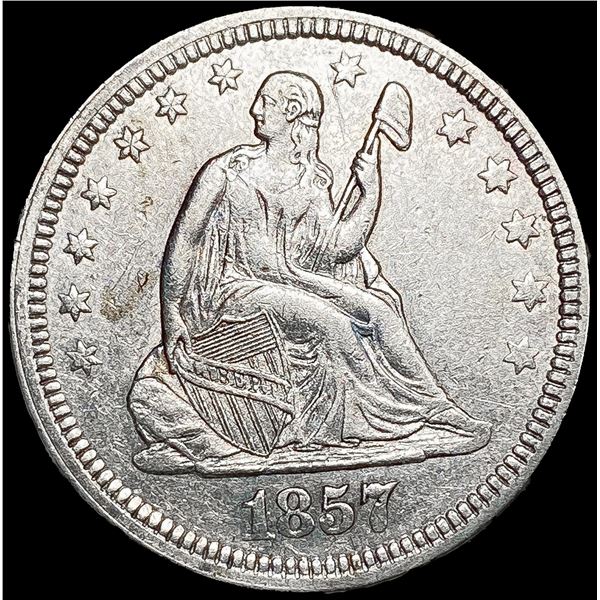 1857 Seated Liberty Quarter UNCIRCULATED