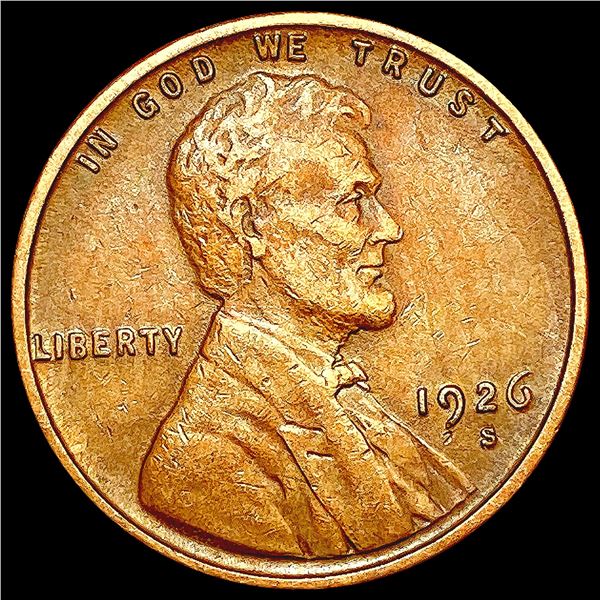 1926-S Wheat Cent CLOSELY UNCIRCULATED