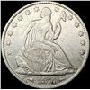 Image 1 : 1874 Arws Seated Liberty Half Dollar CLOSELY UNCIR