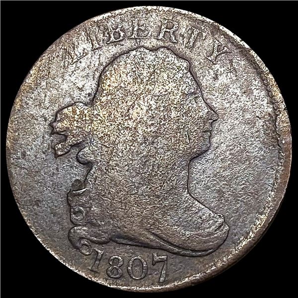1807 Draped Bust Half Cent NICELY CIRCULATED