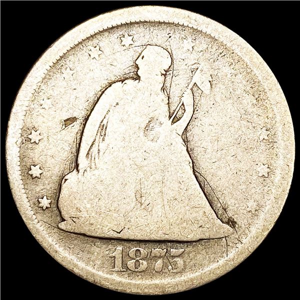 1875-S Twenty Cent Piece NICELY CIRCULATED