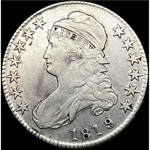 1819 Capped Bust Half Dollar LIGHTLY CIRCULATED