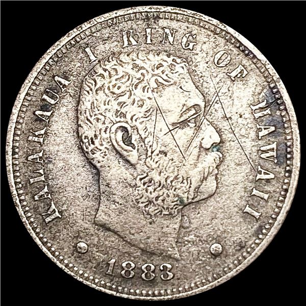 1883 Kingdom of Hawaii Dime LIGHTLY CIRCULATED