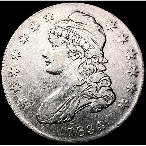 1834 Capped Bust Half Dollar LIGHTLY CIRCULATED