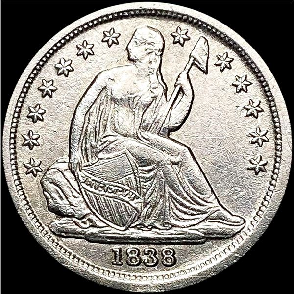 1838 Seated Liberty Dime CLOSELY UNCIRCULATED