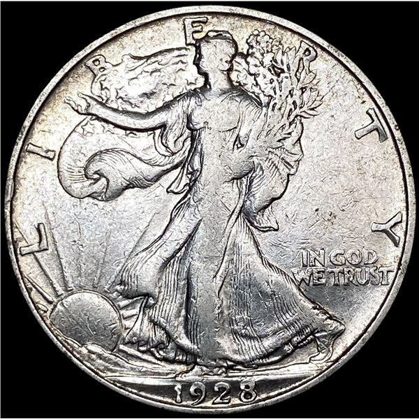 1928-S Walking Liberty Half Dollar NEARLY UNCIRCUL