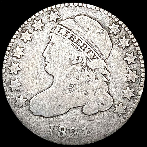 1821 Capped Bust Dime NICELY CIRCULATED