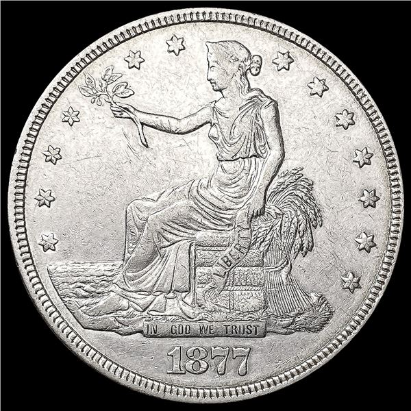 1877 Silver Trade Dollar CLOSELY UNCIRCULATED