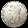 Image 1 : 1854 Bolivia Silver 4 Soles CLOSELY UNCIRCULATED