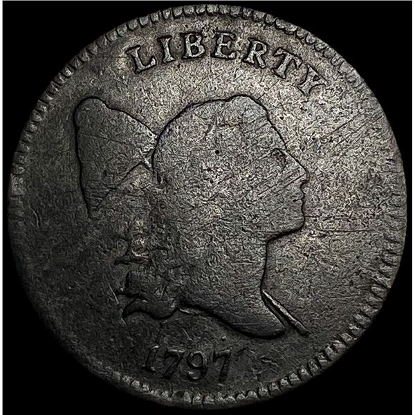 1797 1/1 Flowing Hair Half Cent NICELY CIRCULATED