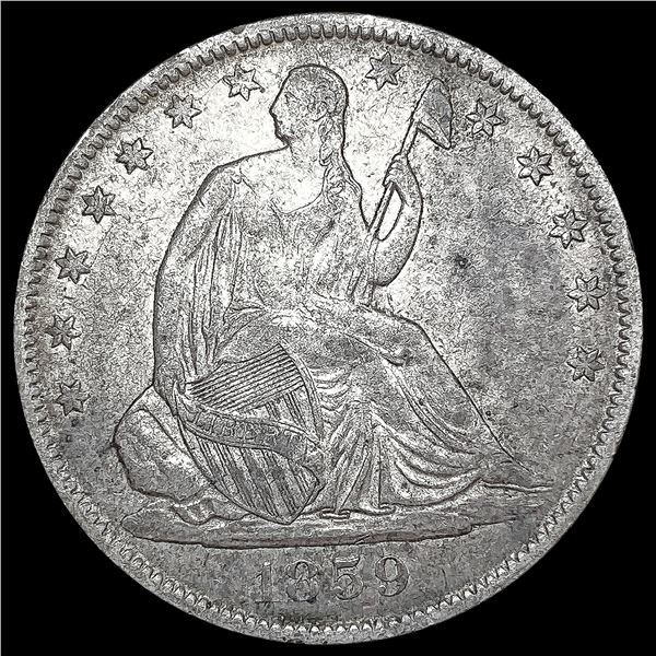 1859-O Seated Liberty Half Dollar NEARLY UNCIRCULA