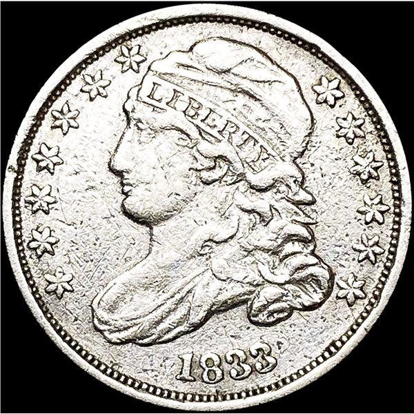 1833 Capped Bust Dime CLOSELY UNCIRCULATED