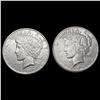 Image 1 : [2] 1925-S Peace Silver Dollars CLOSELY UNCIRCULAT