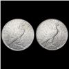 Image 2 : [2] 1925-S Peace Silver Dollars CLOSELY UNCIRCULAT