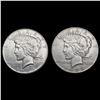 Image 1 : [2] 1935 Peace Silver Dollars CLOSELY UNCIRCULATED