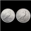 Image 2 : [2] 1935 Peace Silver Dollars CLOSELY UNCIRCULATED