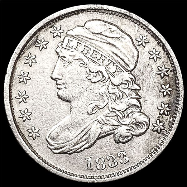 1833 Capped Bust Dime CLOSELY UNCIRCULATED