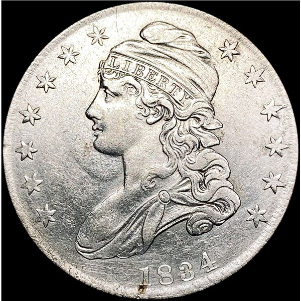 1834 Capped Bust Half Dollar ABOUT UNCIRCULATED