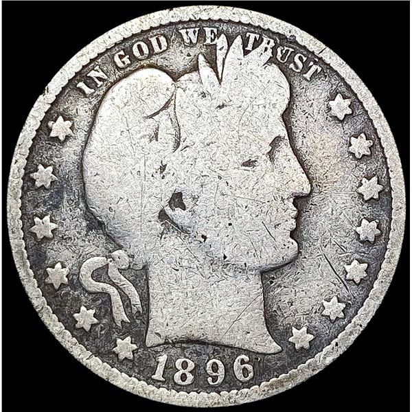 1896-S Barber Quarter NICELY CIRCULATED