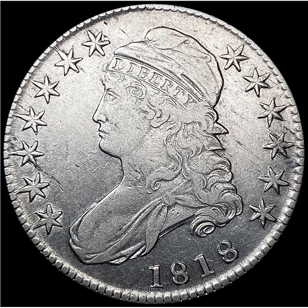 1818 Capped Bust Half Dollar LIGHTLY CIRCULATED
