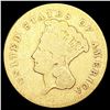 Image 1 : 1856-S $3 Gold Piece NICELY CIRCULATED