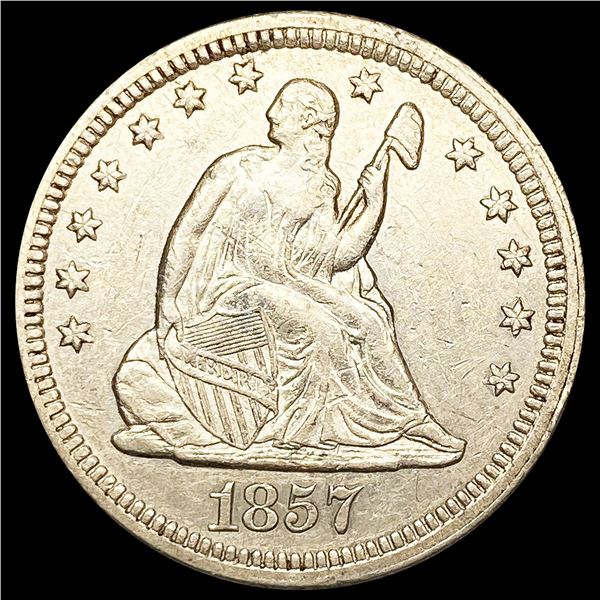 1857 Seated Liberty Quarter CLOSELY UNCIRCULATED