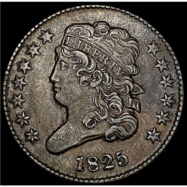 1825 Classic Head Half Cent CLOSELY UNCIRCULATED