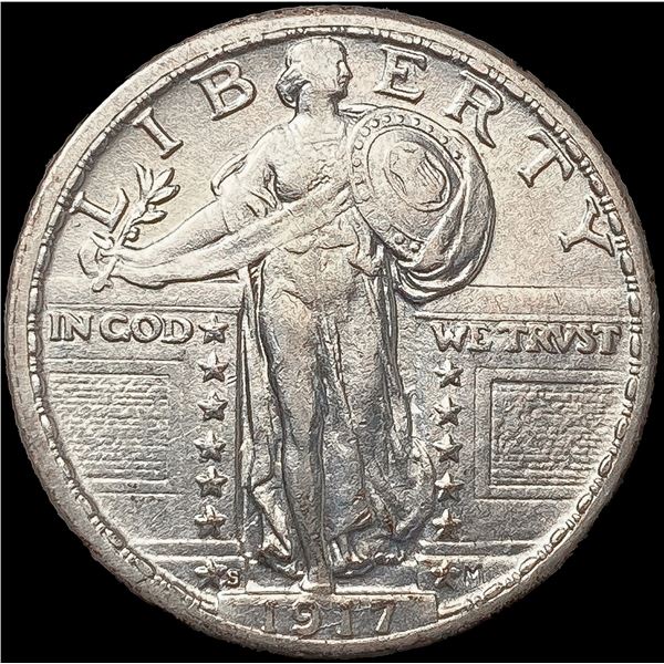 1917-S Standing Liberty Quarter CLOSELY UNCIRCULAT