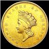 Image 1 : 1854 Rare Gold Dollar CLOSELY UNCIRCULATED