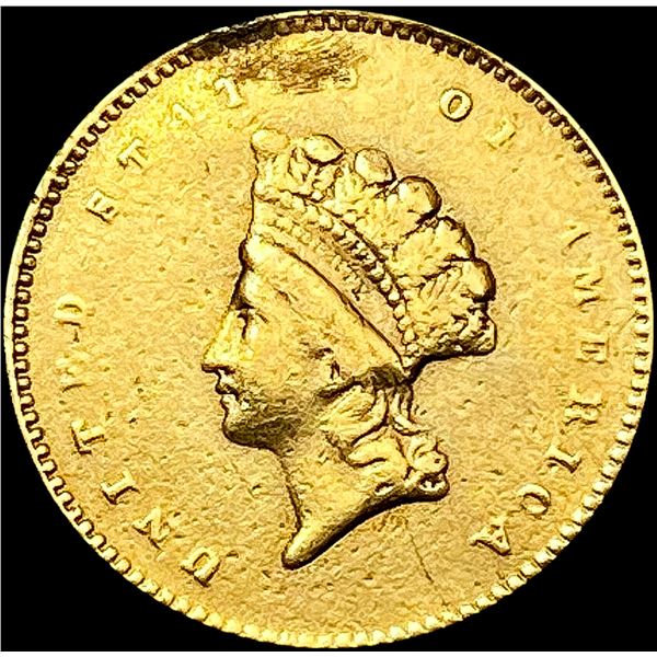 1854 Rare Gold Dollar LIGHTLY CIRCULATED