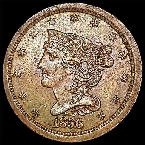 1856 Braided Hair Half Cent UNCIRCULATED