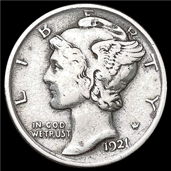 1921 Mercury Dime LIGHTLY CIRCULATED